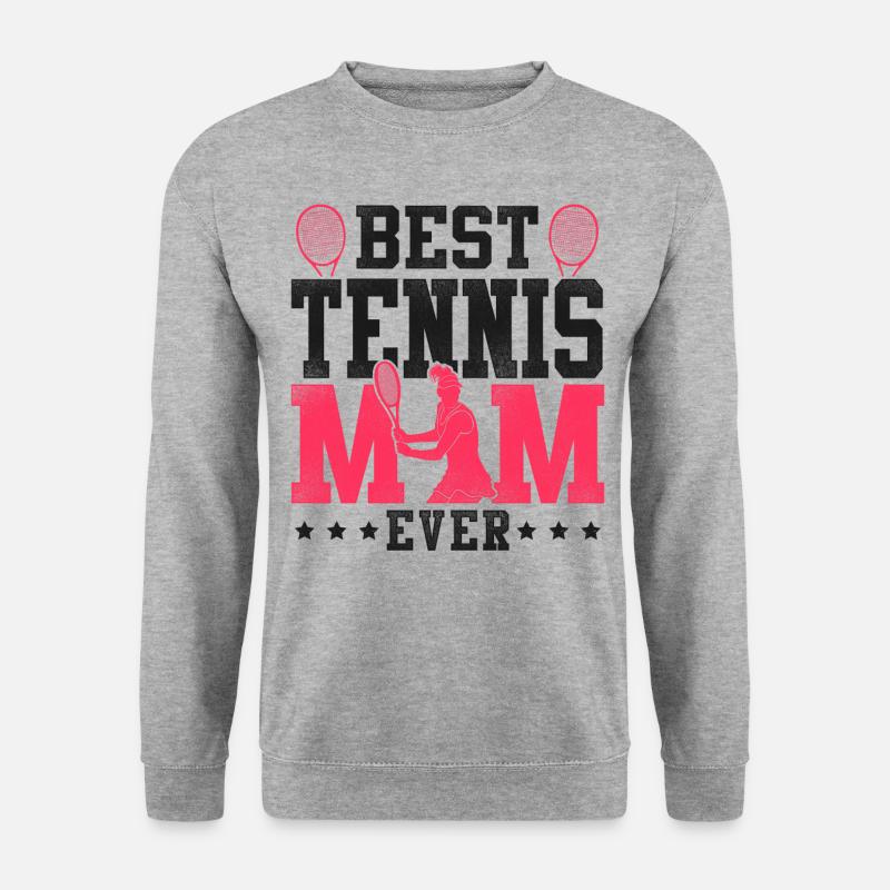 Funny Tennis Player Racket Mom - Unisex Sweatshirt - salt & pepper