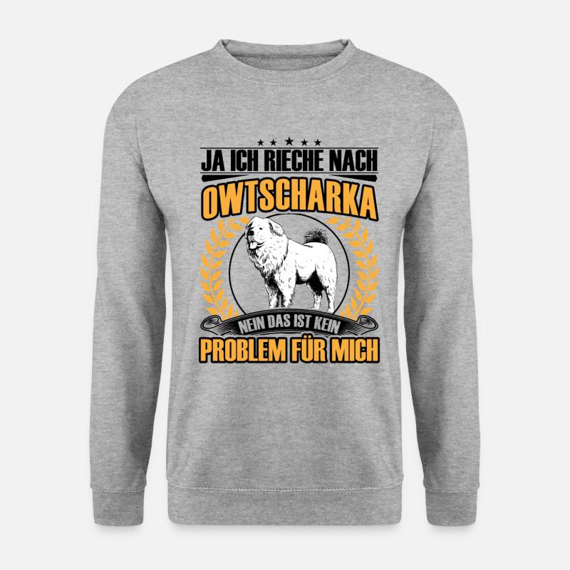Ovcharka Odeur d’Ovcharka caucasien - Sweat-shirt Unisexe - gris chiné