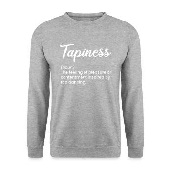 tapiness, tap dance - Unisex Pullover - Weißgrau meliert - Vorne - Alina (178cm) & Michal (187cm)