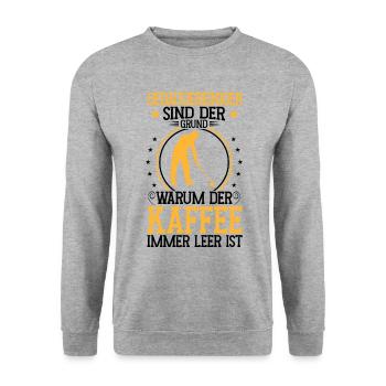 Building cleaners are the reason: window cleaners - Unisex Sweatshirt - salt & pepper - Front - Alina (178cm) & Michal (187cm)