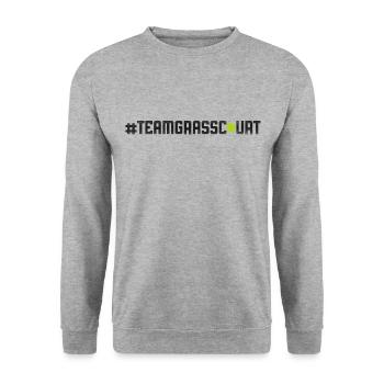 Raquette de joueur de tennis drôle - Sweat-shirt Unisexe - gris chiné - Devant - Alina (178cm) & Michal (187cm)