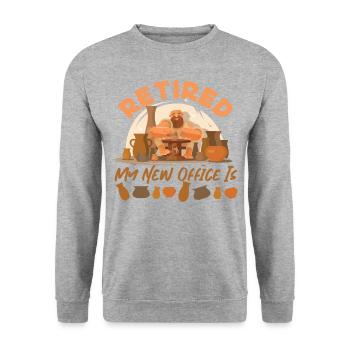 Poterie Céramiste Artiste Retraité Mon - Sweat-shirt Unisexe - gris chiné - Devant - Alina (178cm) & Michal (187cm)