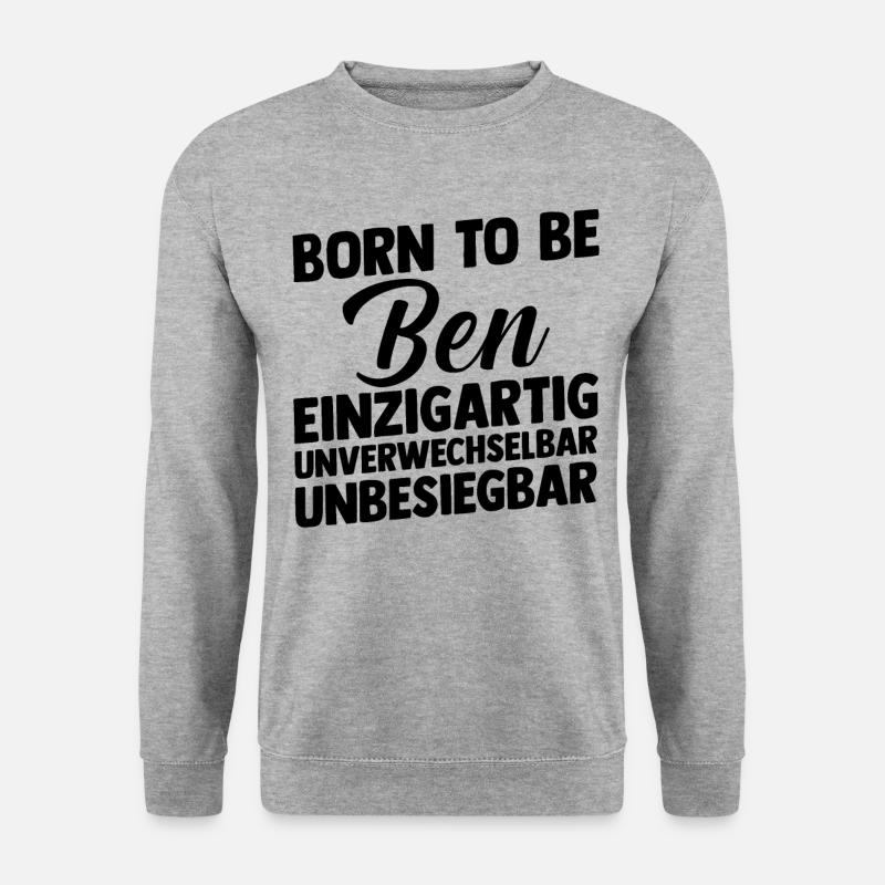 First name Ben - Unisex Sweatshirt - salt & pepper