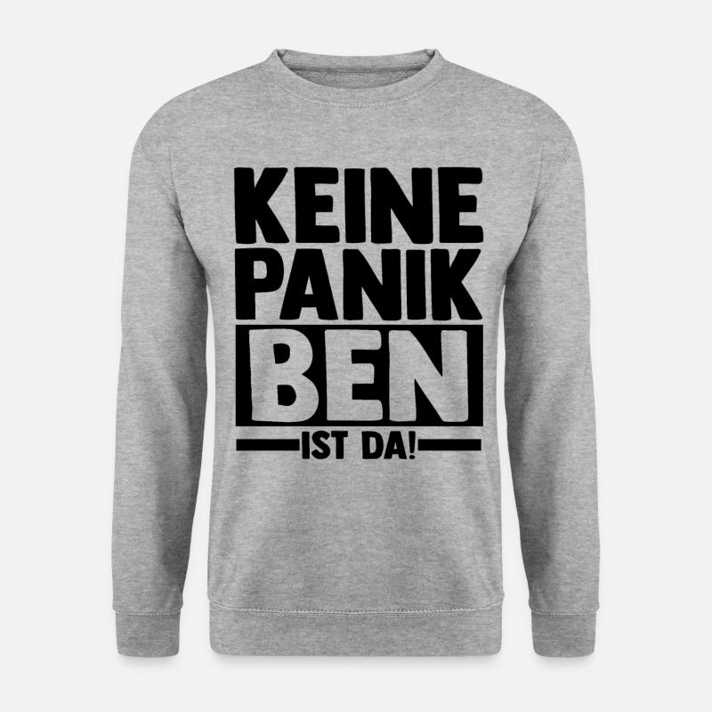 First name Ben - Unisex Sweatshirt - salt & pepper
