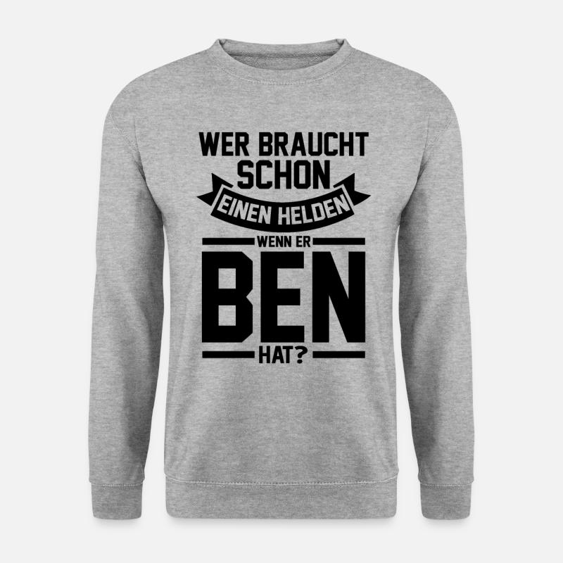 First name Ben - Unisex Sweatshirt - salt & pepper