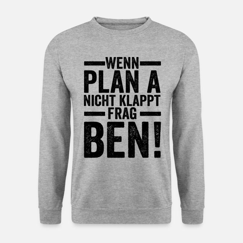 First name Ben - Unisex Sweatshirt - salt & pepper