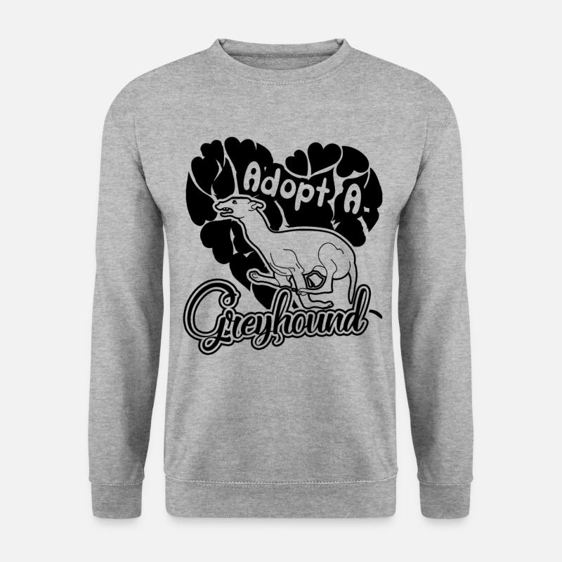 Adopt a Greyhound - Unisex Sweatshirt - salt & pepper