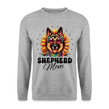 Shepherd Mom German Shepherd Dog Lover Shepherds G - Unisex Sweatshirt - salt & pepper - Front - Alina (178cm) & Michal (187cm)
