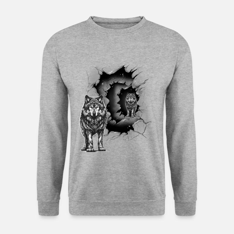 Wolf Wolves She-Wolf Mystical Halloween - Unisex Sweatshirt - salt & pepper