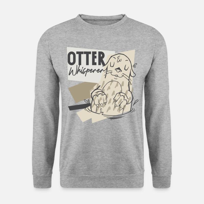 Otter Otter Whisperer - Unisex Sweatshirt - salt & pepper