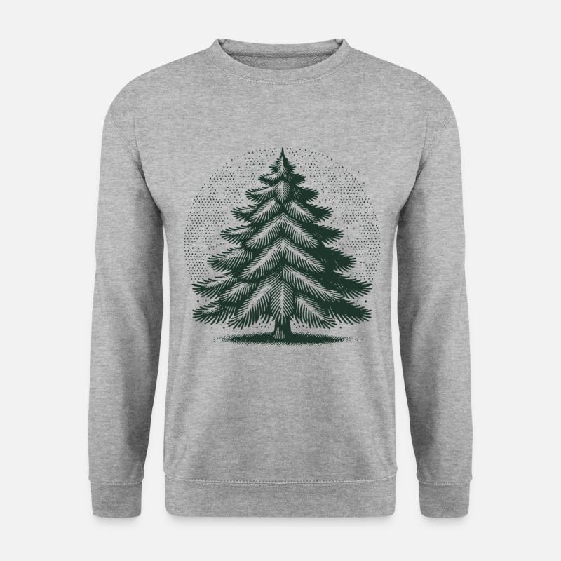 Christmas Christmas Tree Illustration - Unisex Sweatshirt - salt & pepper
