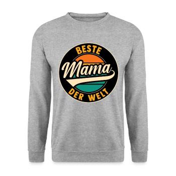 Meilleure maman du monde - Sweat-shirt Unisexe - gris chiné - Devant - Alina (178cm) & Michal (187cm)