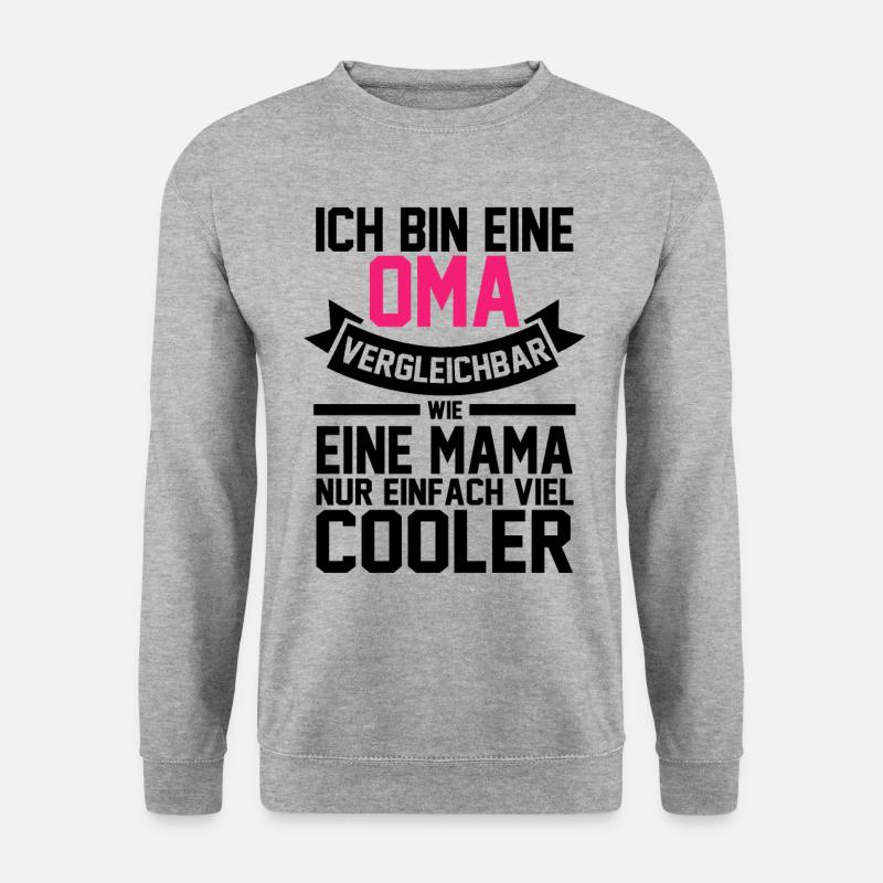 Großmutter Oma - Unisex Pullover - Weißgrau meliert