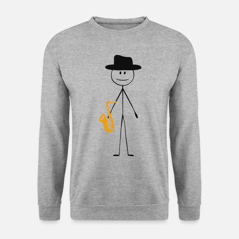 Saxophone Saxophone Guy - Unisex Sweatshirt - salt & pepper