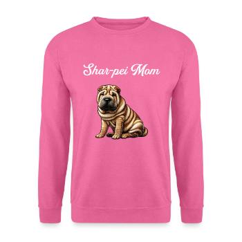 Chinese dog Shar-Pei mom - Unisex Pullover - Pink - Vorne