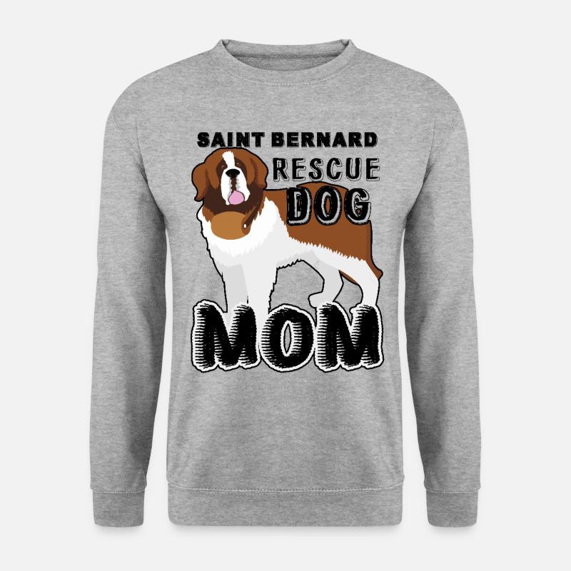 Saint Bernard Rescue Mom - Unisex Sweatshirt - salt & pepper