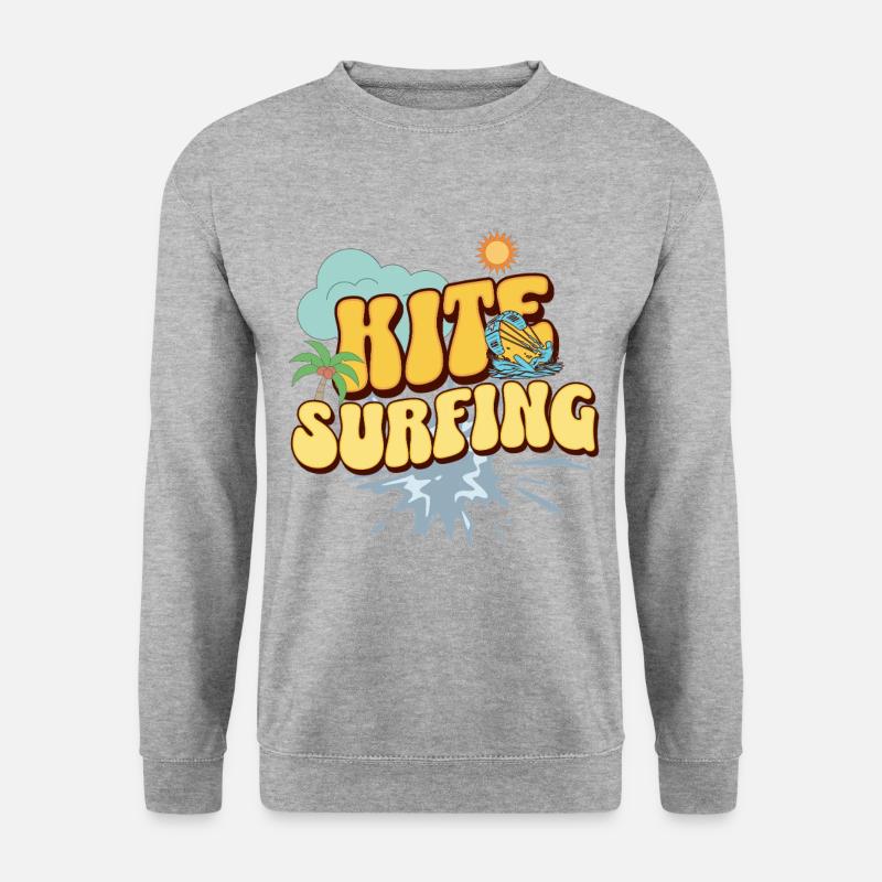 Kitesurf Kitesurfer Kiteboard - Unisex Sweatshirt - salt & pepper