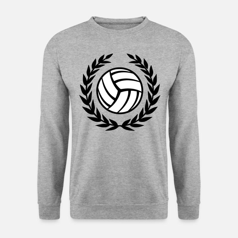 Volleyball - Unisex Pullover - Weißgrau meliert