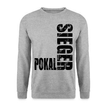Pokalsieger 2026 - Unisex Pullover - Weißgrau meliert - Vorne - Alina (178cm) & Michal (187cm)