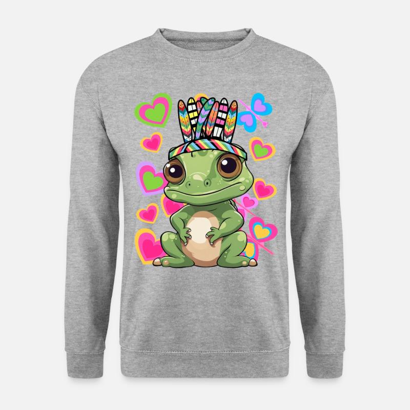 Hippie Hippies Frog Frogs Toad - Unisex Sweatshirt - salt & pepper