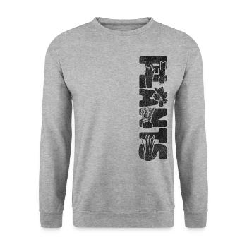 Plant Lover Gardening Plants - Unisex Pullover - Weißgrau meliert - Vorne - Alina (178cm) & Michal (187cm)