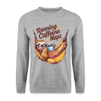 Coffee, nap, repetition - Unisex Sweatshirt - salt & pepper - Front - Alina (178cm) & Michal (187cm)
