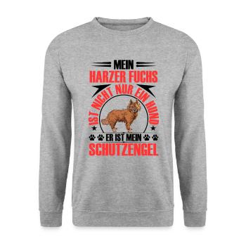 Harz renard me protège vieux chien de troupeau allemand - Sweat-shirt Unisexe - gris chiné - Devant - Alina (178cm) & Michal (187cm)