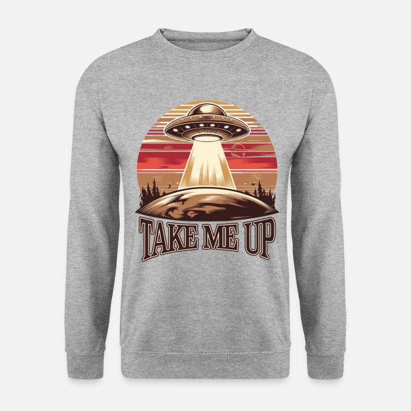 UFO Abduction Retro - Unisex Sweatshirt - salt & pepper