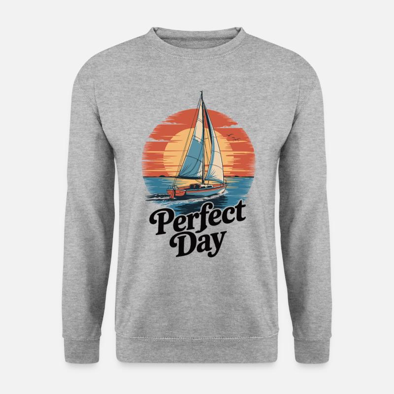 Sailing Sunset Perfect Day - Unisex Sweatshirt - salt & pepper