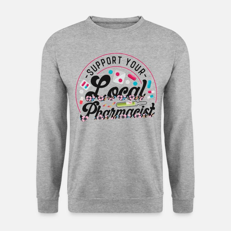 Pharmacy Tech Technician - Unisex Pullover - Weißgrau meliert