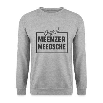 Meenzer Meedsche Rheinhessen Mainz - Sweat-shirt Unisexe - gris chiné - Devant - Alina (178cm) & Michal (187cm)