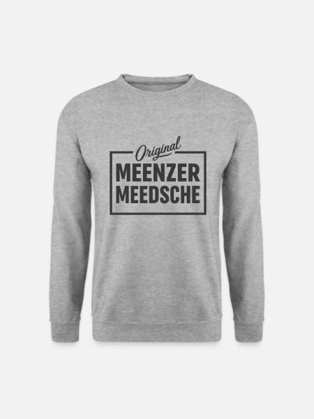 Meenzer Meedsche Rheinhessen Mainz - Unisex Pullover - Weißgrau meliert