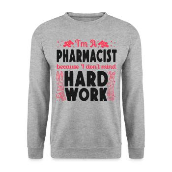 Technicien en pharmacie - Sweat-shirt Unisexe - gris chiné - Devant - Alina (178cm) & Michal (187cm)