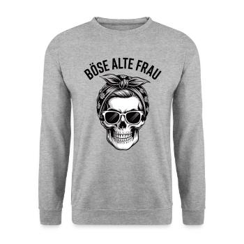 Sarkastisches T-Shirt für rebellische Damen - Unisex Pullover - Weißgrau meliert - Vorne - Alina (178cm) & Michal (187cm)