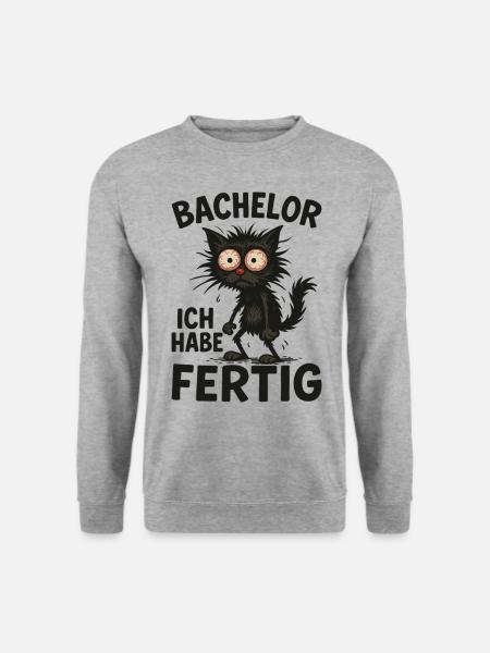 Bachelor Abschluss Absolvent BWL Student Studium - Unisex Pullover - Weißgrau meliert