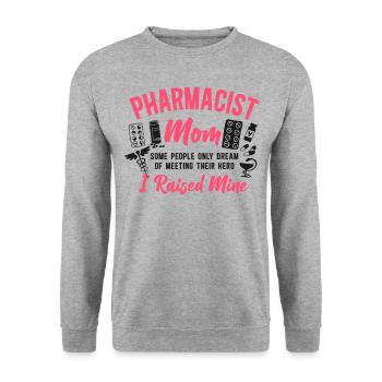 Technicien en pharmacie - Sweat-shirt Unisexe - gris chiné - Devant - Alina (178cm) & Michal (187cm)