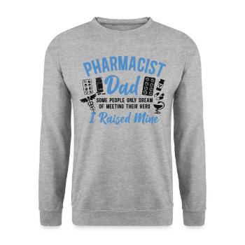 Pharmacy Tech Technician - Unisex Sweatshirt - salt & pepper - Front - Alina (178cm) & Michal (187cm)
