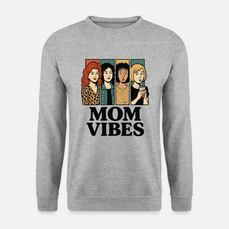 Mama Vibes – Retro Comic Style - Unisex Sweatshirt - salt & pepper