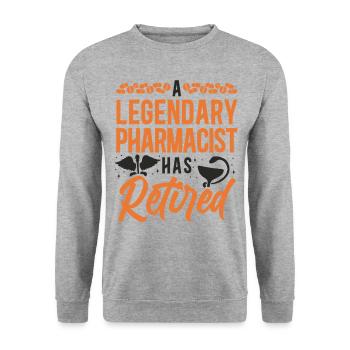Technicien en pharmacie - Sweat-shirt Unisexe - gris chiné - Devant - Alina (178cm) & Michal (187cm)