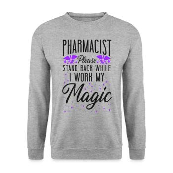 Technicien en pharmacie - Sweat-shirt Unisexe - gris chiné - Devant - Alina (178cm) & Michal (187cm)
