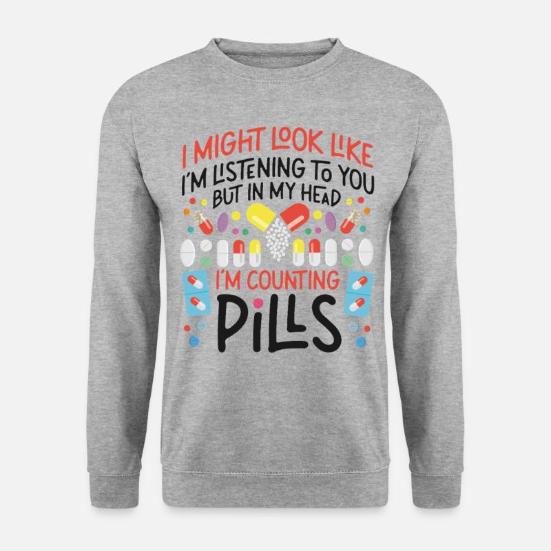 Pharmacy Tech Technician - Unisex Pullover - Weißgrau meliert