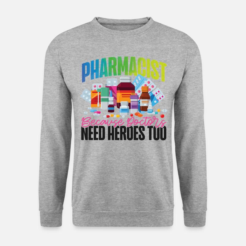Pharmacy Tech Technician - Unisex Pullover - Weißgrau meliert