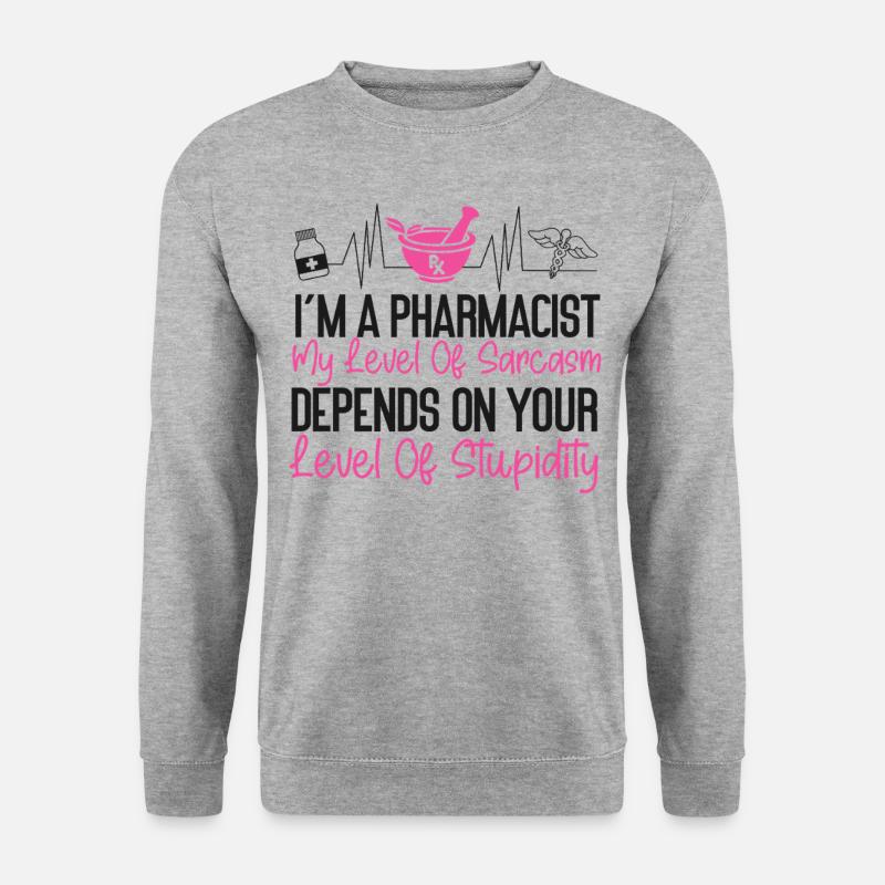 Pharmacy Tech Technician - Unisex Pullover - Weißgrau meliert