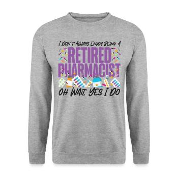 Technicien en pharmacie - Sweat-shirt Unisexe - gris chiné - Devant - Alina (178cm) & Michal (187cm)