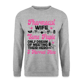 Technicien en pharmacie - Sweat-shirt Unisexe - gris chiné - Devant - Alina (178cm) & Michal (187cm)