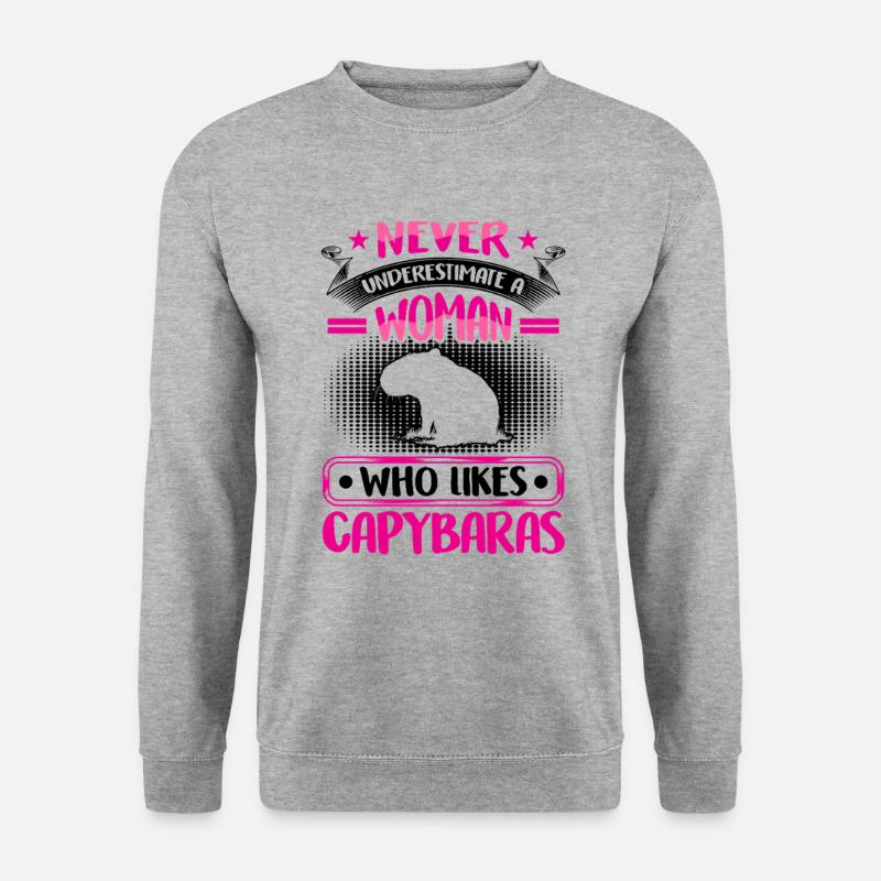 Capybara underestimate capybara - Unisex Sweatshirt - salt & pepper