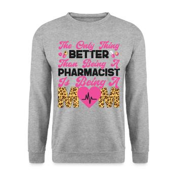 Technicien en pharmacie - Sweat-shirt Unisexe - gris chiné - Devant - Alina (178cm) & Michal (187cm)