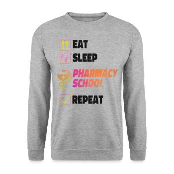 Pharmacy Tech Technician - Unisex Sweatshirt - salt & pepper - Front - Alina (178cm) & Michal (187cm)