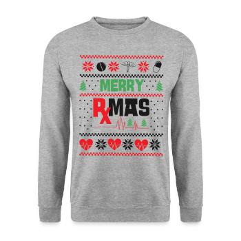 Technicien en pharmacie - Sweat-shirt Unisexe - gris chiné - Devant - Alina (178cm) & Michal (187cm)