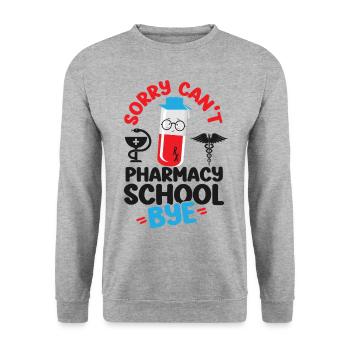 Pharmacy Tech Technician - Unisex Sweatshirt - salt & pepper - Front - Alina (178cm) & Michal (187cm)